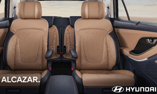 Hyundai Alcazar facelift rear seats