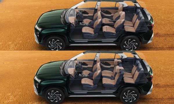 Hyundai Alcazar facelift seating 1