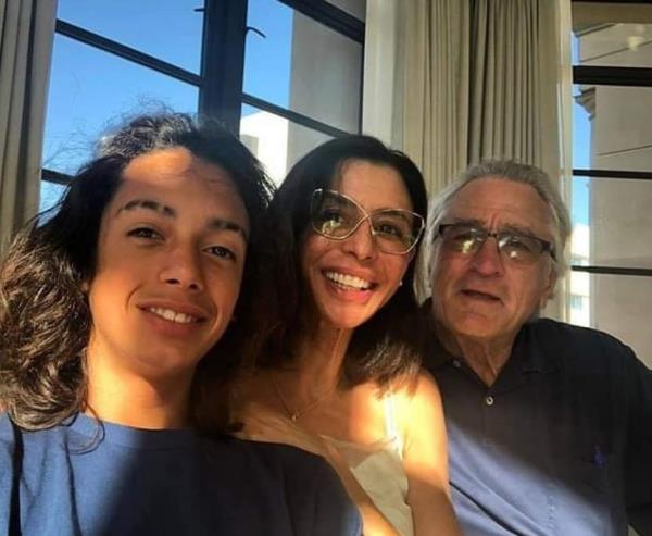 Robert De Niro with his daughter Drena and grandson Leandro in an undated picture.