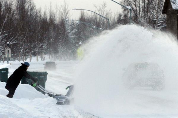 A snow blower. 