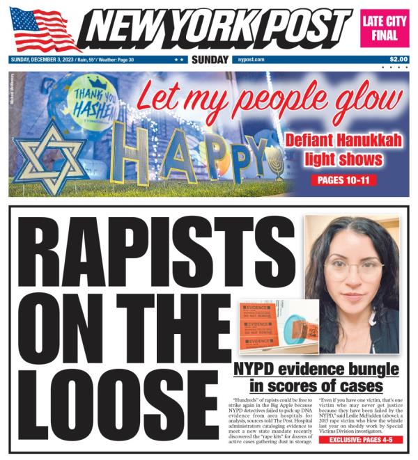 Photo of The Post's front page.