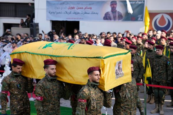 The Lebanon-ba<em></em>sed terror group was holding a funeral for senior commander Wissam al-Tawil. 