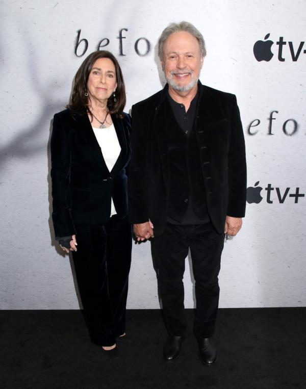 Billy Crystal and Janice Crystal standing together at the Apple TV Original Series 'Before' World Premiere in New York, USA on 16 Oct 2024