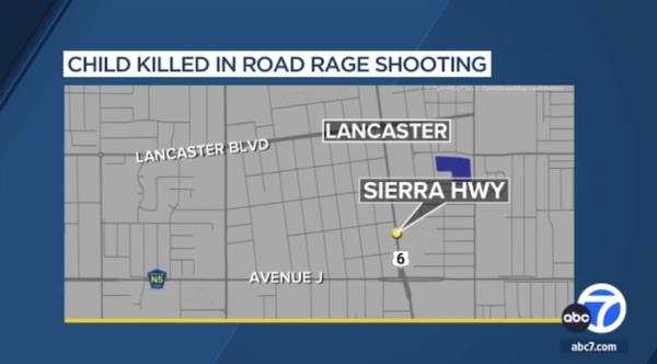 A map shows the area wher<em></em>e the road-rage incident occurred Friday evening