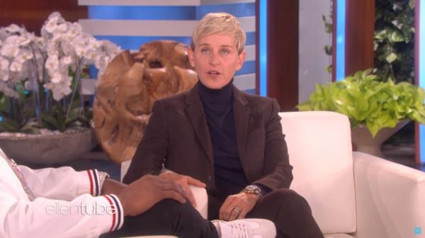 Diddy talking to Ellen DeGeneres