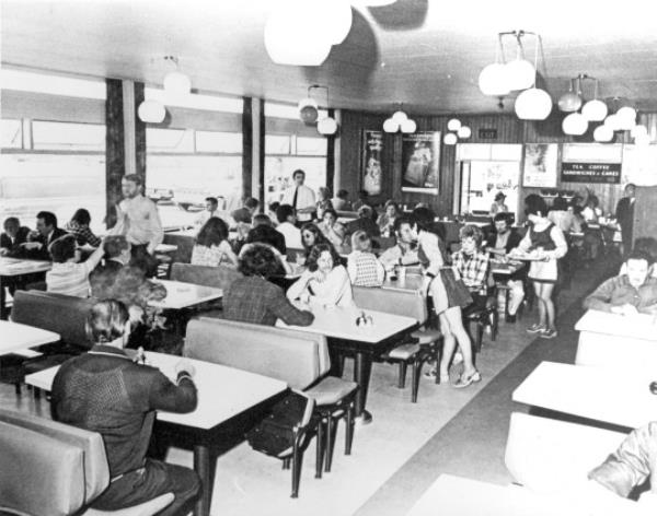 Watford Gap Restaurant. 1960s Watford Gap Services M1 Motorway Service Stations Blue Boar Cafe RoadChef Rolling Sto<em></em>nes Sixties When tea cost 6d and the Rolling Sto<em></em>nes looked young