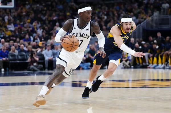 Dennis Schroder averaged 14.6 points and 6.0 assists with the Nets this season. 