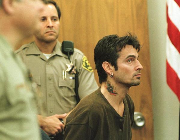 Lee in court in Malibu on Feb. 26, 1998.