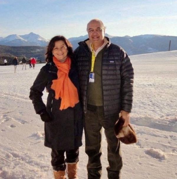 FILE PHOTO: British-Iranian enviro<em></em>nmentalist Morad Tahbaz and Vida Tahbaz pose in this file picture obtained from social media. Roxanne Tahbaz via REUTERS/File Photo ATTENTION EDITORS- THIS IMAGE HAS BEEN SUPPLIED BY A THIRD PARTY. MANDATORY CREDIT.