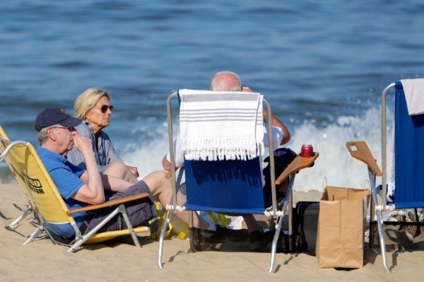 President Biden on Delaware beach