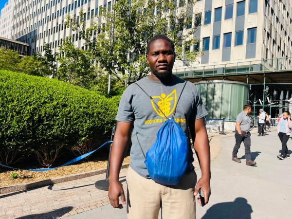 Senegalese migrant Ousmane Coulibaly, 34. 