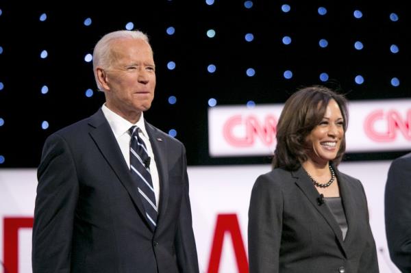 Joe Biden and Kamala Harris. 