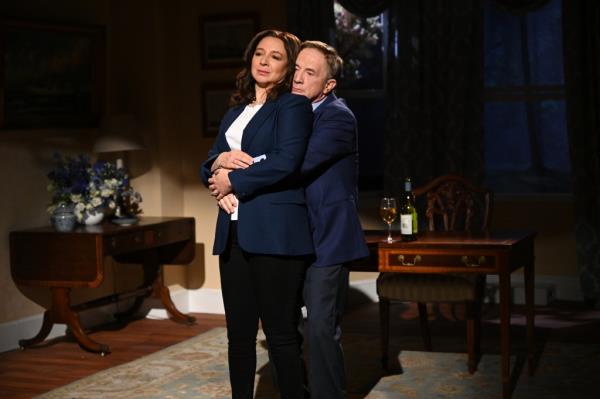 Host Maya Rudolph as Vice President Kamala Harris and Martin Short as Second Gentleman Doug Emhoff 