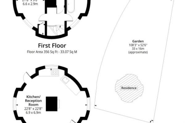 Mushroom House, floorplan