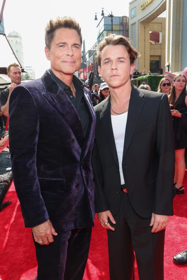 Rob Lowe and his son, John Owen Lowe. 