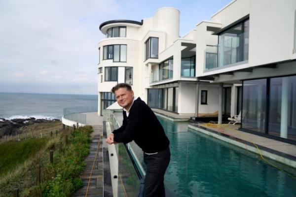 Ed Short at his Grand Designs property in Devon.