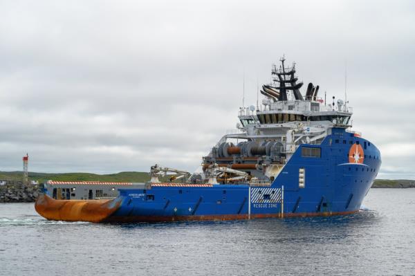 A Canadian Coast Guard vessel.