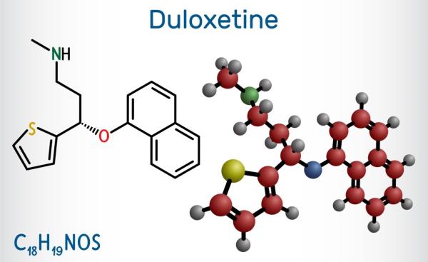 Duloxetine is also used to treat fibromyalgia and chro<em></em>nic pain that is related to muscles and bones, according to the Mayo Clinic.