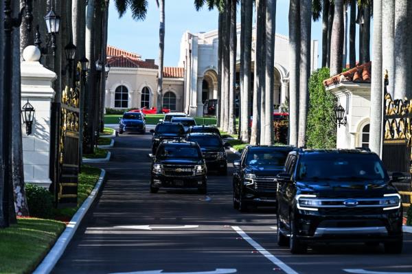 Trump's Mar-a-Lago club can be seen from the home. 