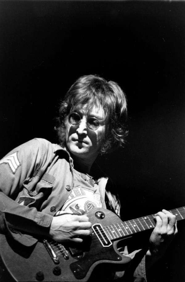 John Lennon performing in August 1972