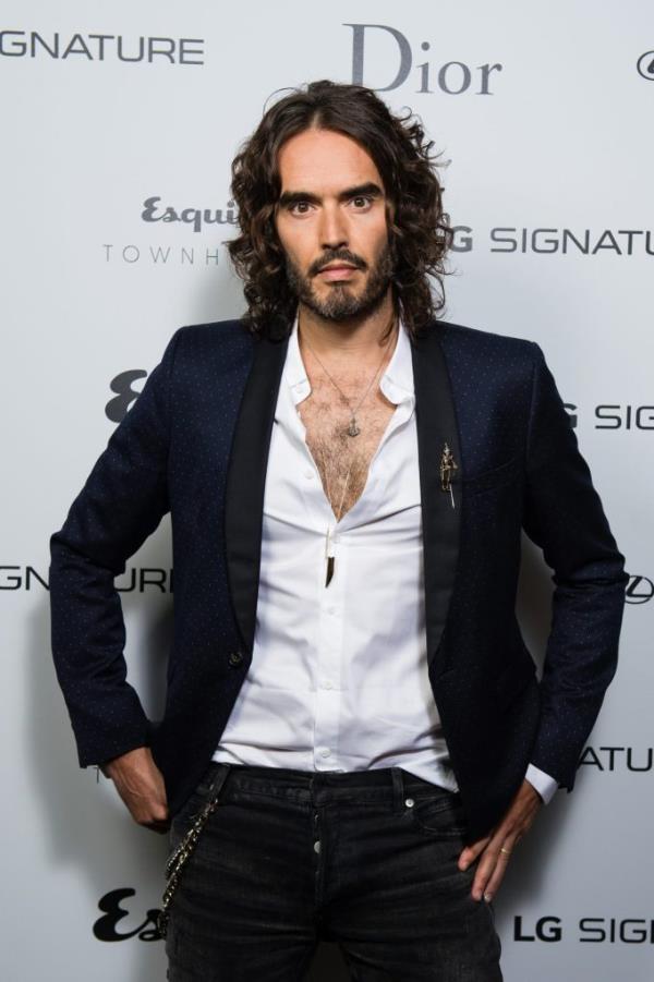 Russell Brand takes part in a discussion at Esquire Townhouse.