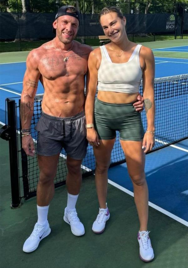 Aryna Sabalenka co<em></em>nfirmed her relatio<em></em>nship with Georgios Frangulis earlier this year.