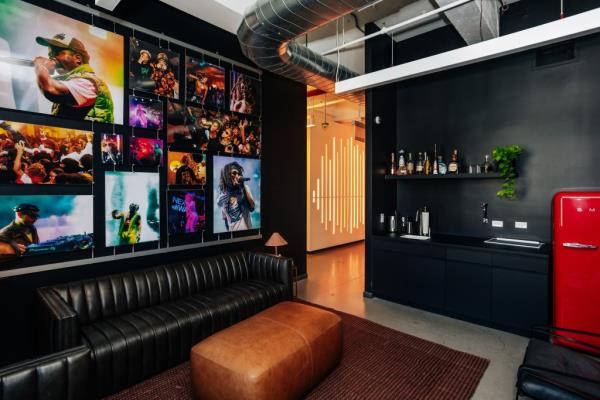 SoundCloud offices, lounge and kitchen area. 