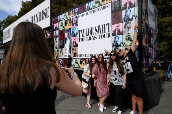 Taylor Swift's fans, also called Swifties, are havin<em></em>g their pictures taken outside the natio<em></em>nal stadium ahead of the last live co<em></em>ncert of the ''Eras'' tour in Warsaw, Poland, on August 3, 2024.