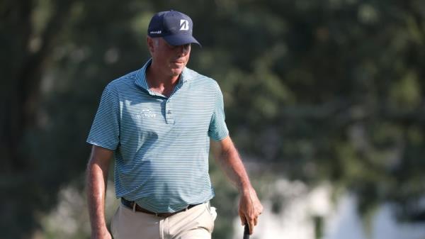 Matt Kuchar during Sunday's round at the Wyndham Championship