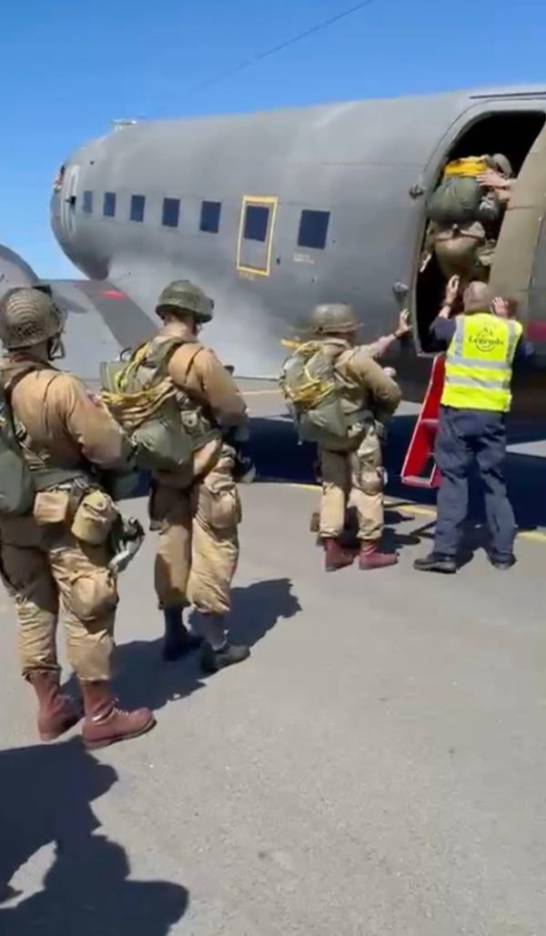 A co<em></em>ntingent of U.S. lawmakers from the House of Representatives is preparing for a commemorative parachute jump at Normandy marking the 80th anniversary of D-Day and the historic assault that launched the end of World War II.