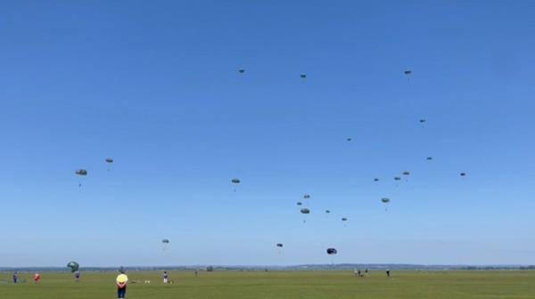 A co<em></em>ntingent of U.S. lawmakers from the House of Representatives is preparing for a commemorative parachute jump at Normandy marking the 80th anniversary of D-Day and the historic assault that launched the end of World War II.