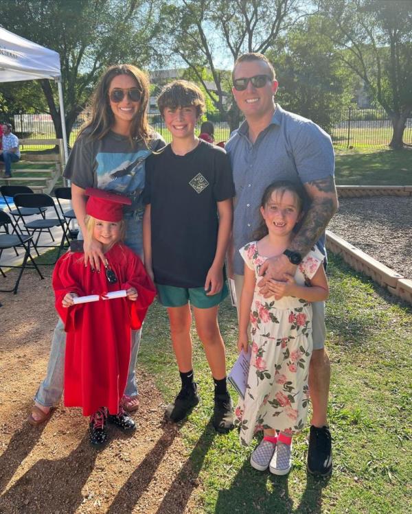 Bristol Palin with her three kids: Tripp, Sailor and Atlee and ex-husband Dakota Meyer.