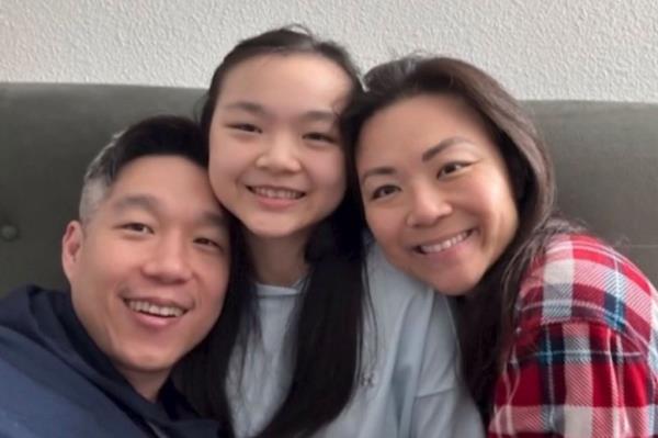 Jeffrey Chao (left) was arrested Friday after his 15-year-old daughter, Alison (center), disappeared for a week on July 16, 2024.