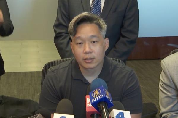 Jeffrey Chao spoke at a press co<em></em>nference the same day her daughter reappeared, thanking friends and the community for finding Alison.