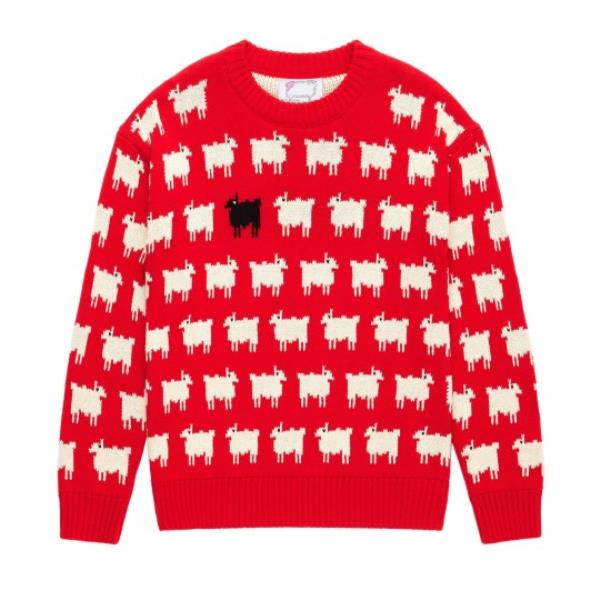 Warm & Wonderful, Women's 'Diana Edition' sheep sweater in cotton, ￡270