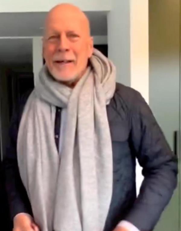 Bruce Willis in a birthday post from March 2023