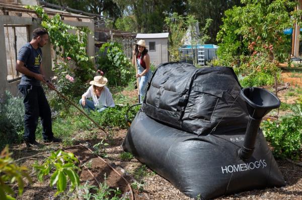 HomeBiogas company that turns human poop waste into compost into useable cooking gas