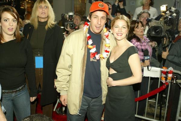 Adam Sandler and Drew Barrymore at their 