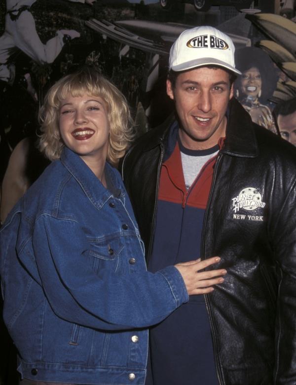 Drew Barrymore and Adam Sandler at 