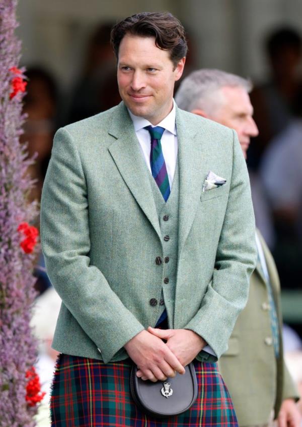 Lieutenant Colo<em></em>nel Jo<em></em>nny Thompson in military attire at The Braemar Gathering 2024 in Scotland