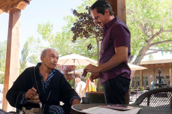 Mark Margolis as Hector Salamanca and Tony Dalton as Lalo Salamanca in 