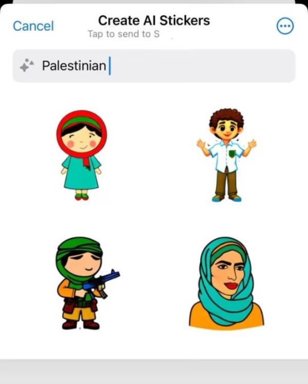 WhatsApp sticker of a man with a gun