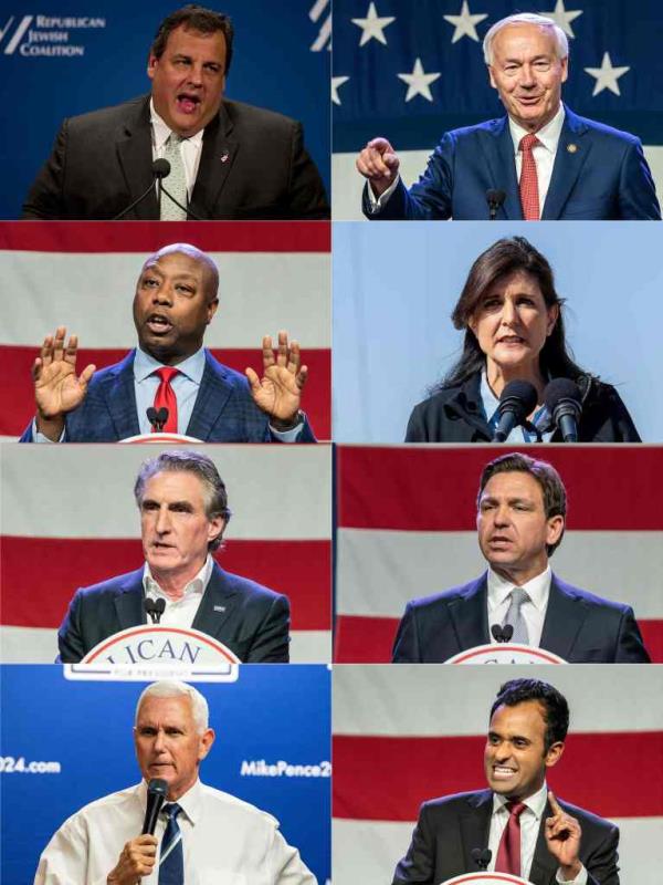 Eight GOP presidential candidates