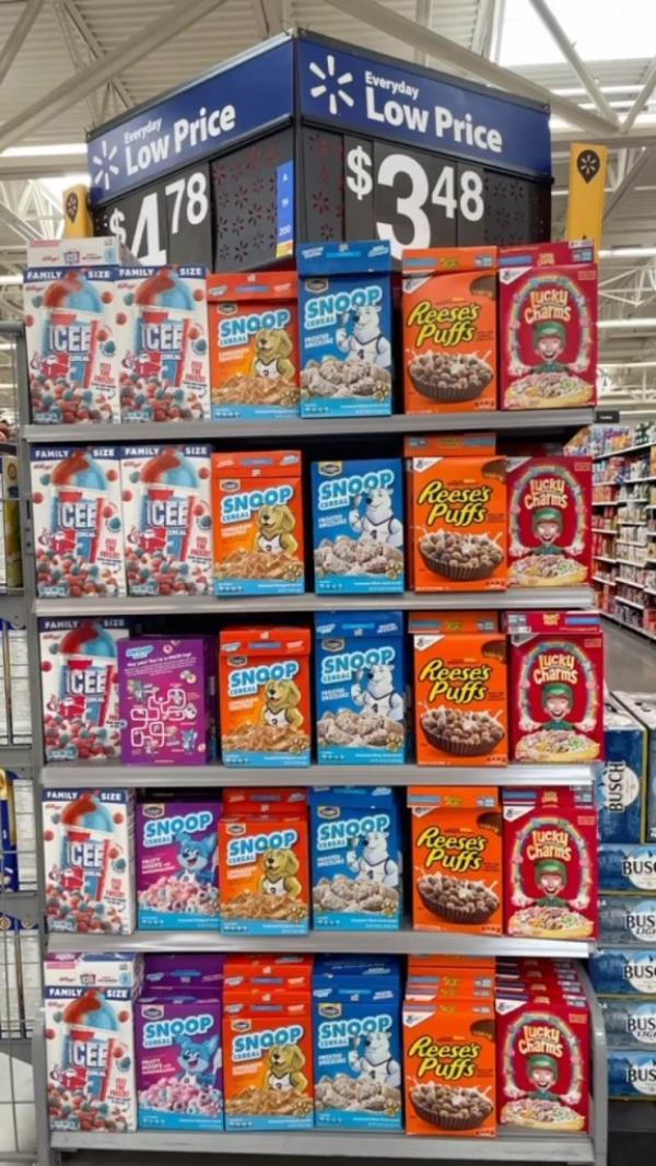 Snoop Cereal on the shelf at Walmart. 