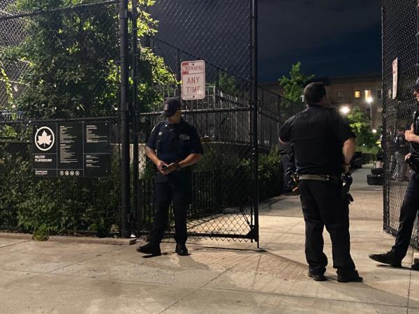 NYPD at Brooklyn shooting