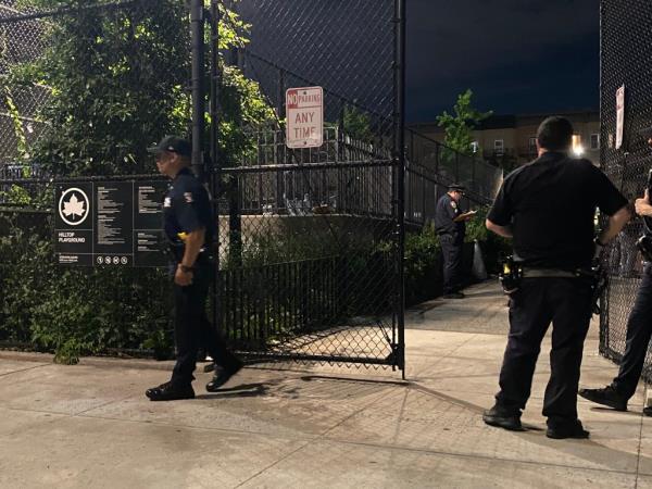 NYPD at Brooklyn shooting