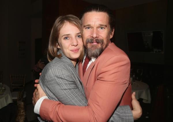 Maya Hawke and father Ethan Hawke