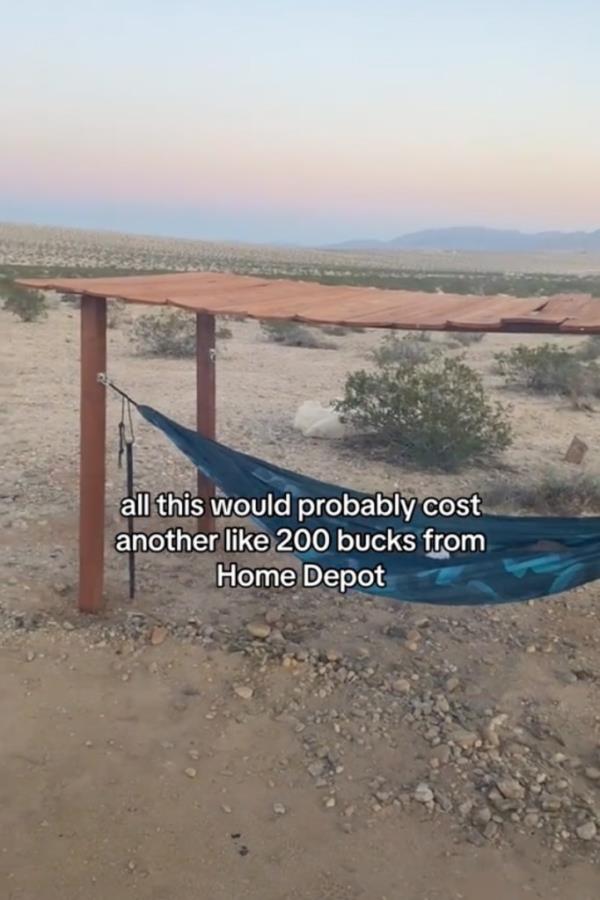 Dirt plot of land overlooking joshua tree california