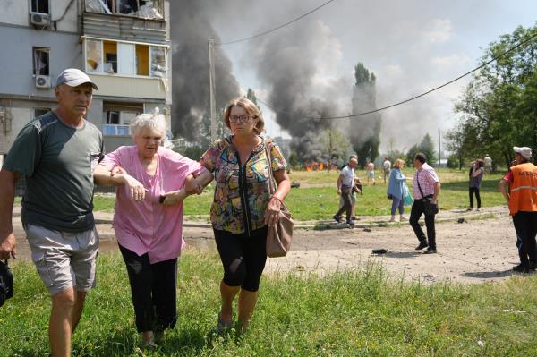 Kharkiv bombing in Ukraine