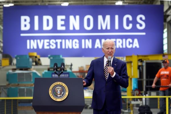 Biden used the opportunity to speak a<em></em>bout his 